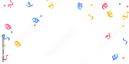 colorful confetti background modern 3d design vector illustration