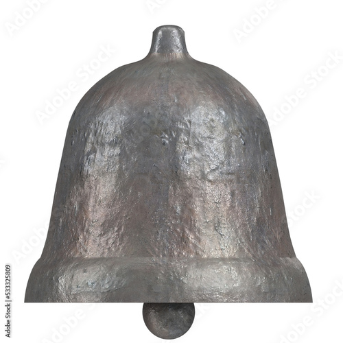 Foto 3d rendering illustration of a church bell