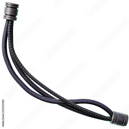 SciFi Cable Wire Illustration with Transparent Background PNG
