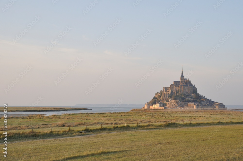 Mont Saint Michel, the Couesnon and salt marshes