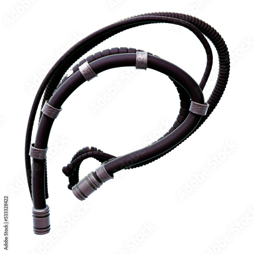 SciFi Cable Wire Illustration with Transparent Background PNG
