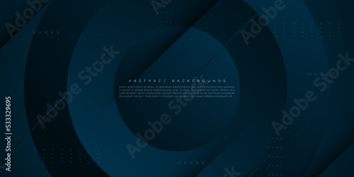 abstract dark green blue background with lines and shadows . 3d look and cool design . illustration eps10 vector