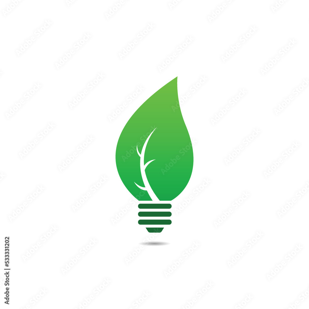 Green energy logo vector graphics Green energy logo vector graphics