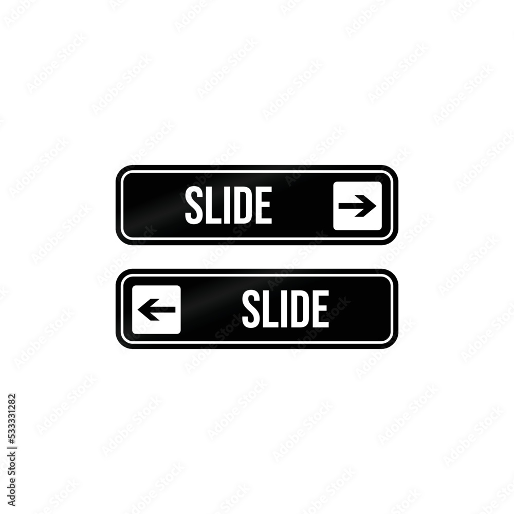 Slide to open door sign vector graphics Slide to open door sign vector graphics