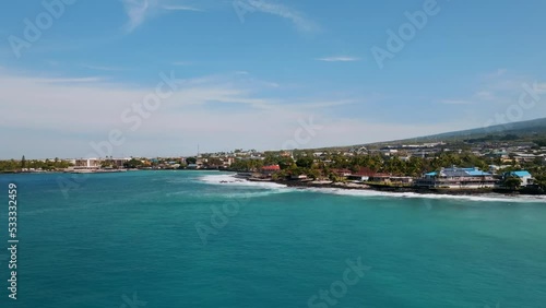 Wallpaper Mural Scenic View Of Kailua Bay In Kailua Kona, Hawaii At Daytime - aerial shot Torontodigital.ca