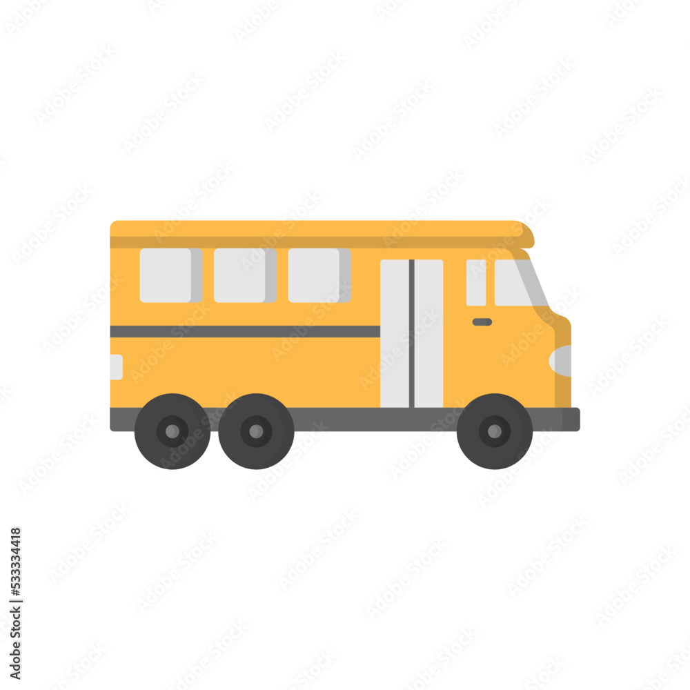 School Bus icon design template vector illustration
