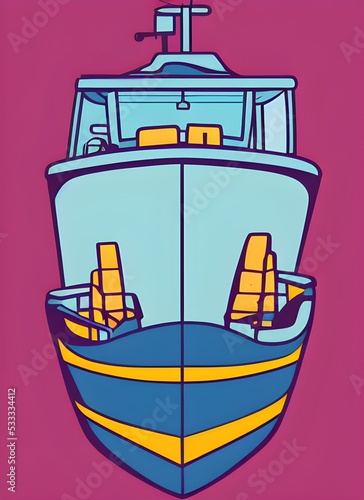 Illustration of a boat