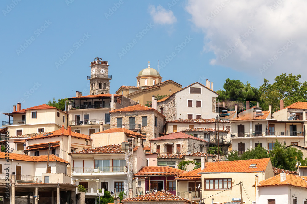 Arachova town in Greece. A famous touristic destination.
