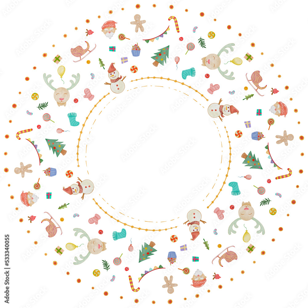 Christmas wreath for design. Christmas wreath for design.