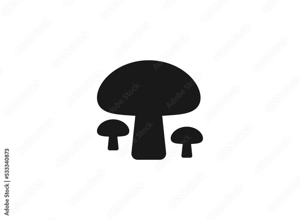 Mushroom icon illustration isolated vector sign symbol.