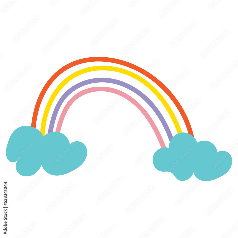 rainbow with clouds rainbow with clouds