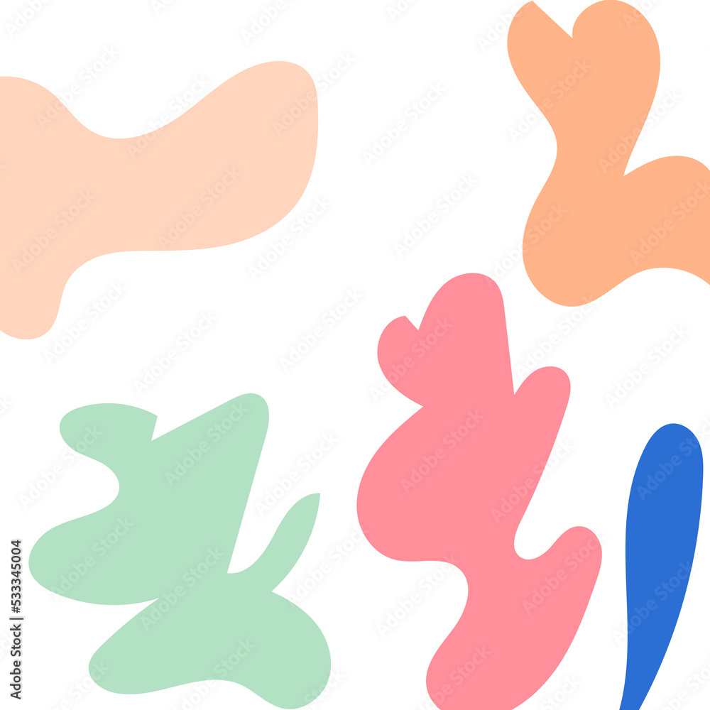 Abstract Shapes Modern Background Pastel