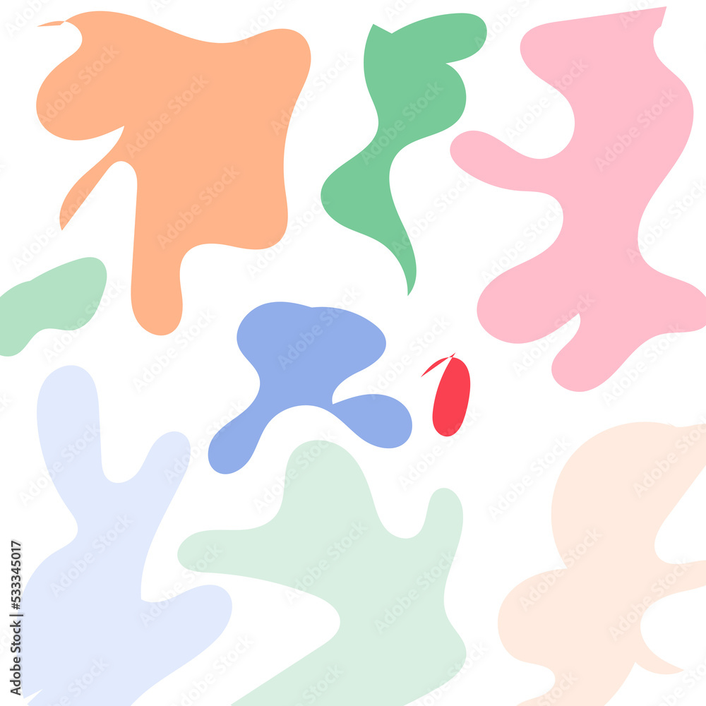 Abstract Shapes Modern Background Pastel Abstract Shapes Modern Background Pastel