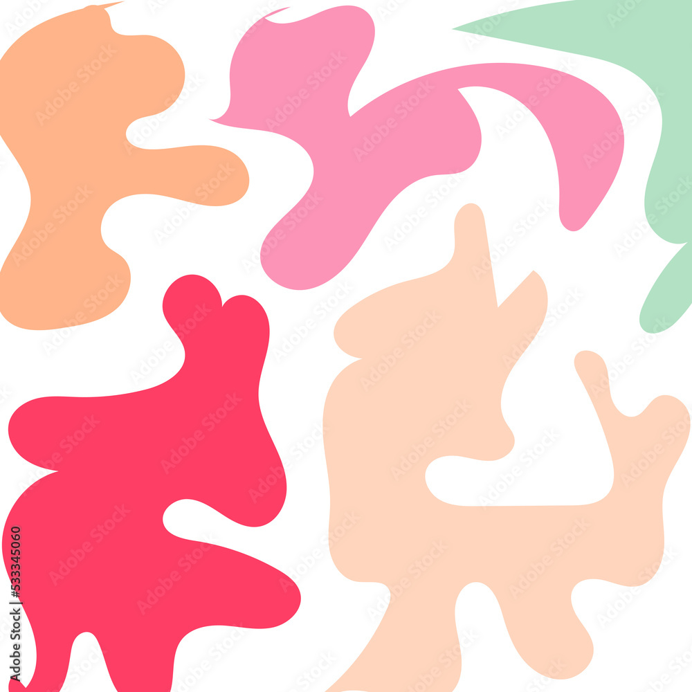 Abstract Shapes Modern Background Pastel Abstract Shapes Modern Background Pastel