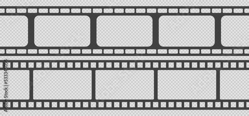 Set of seamless film strips