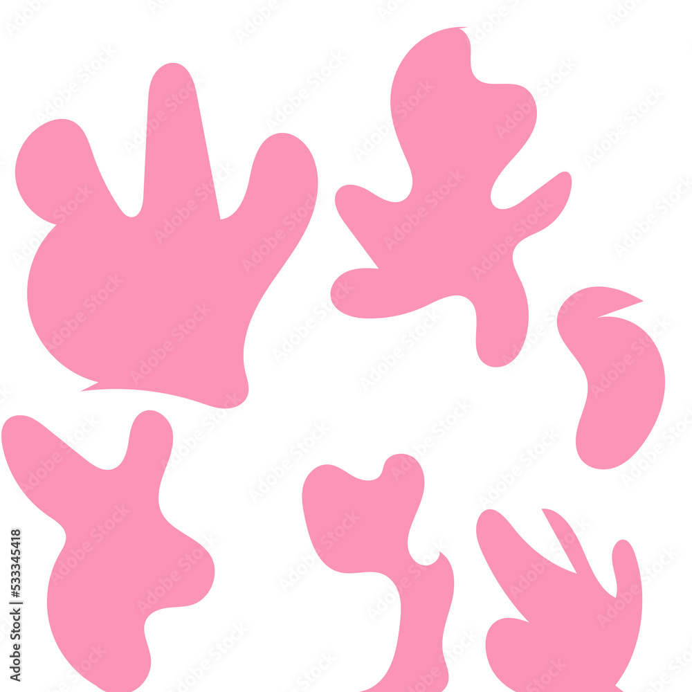 Abstract Shapes Modern Background Pastel Pink Abstract Shapes Modern Background Pastel Pink