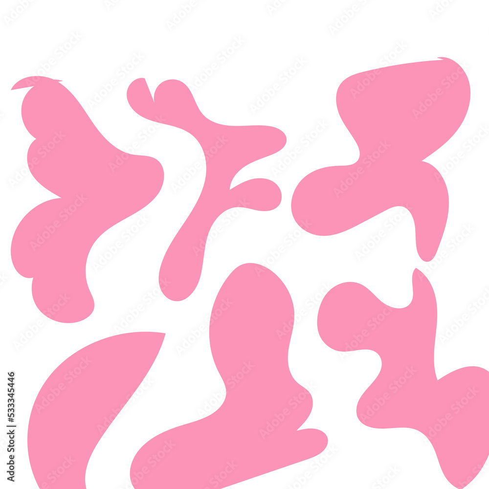 Abstract Shapes Modern Background Pastel Pink Abstract Shapes Modern Background Pastel Pink