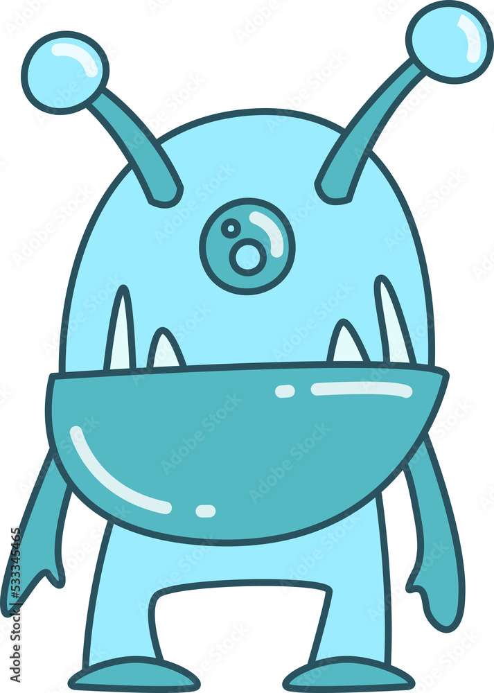 doodle and funny monster character illustration doodle and funny monster character illustration