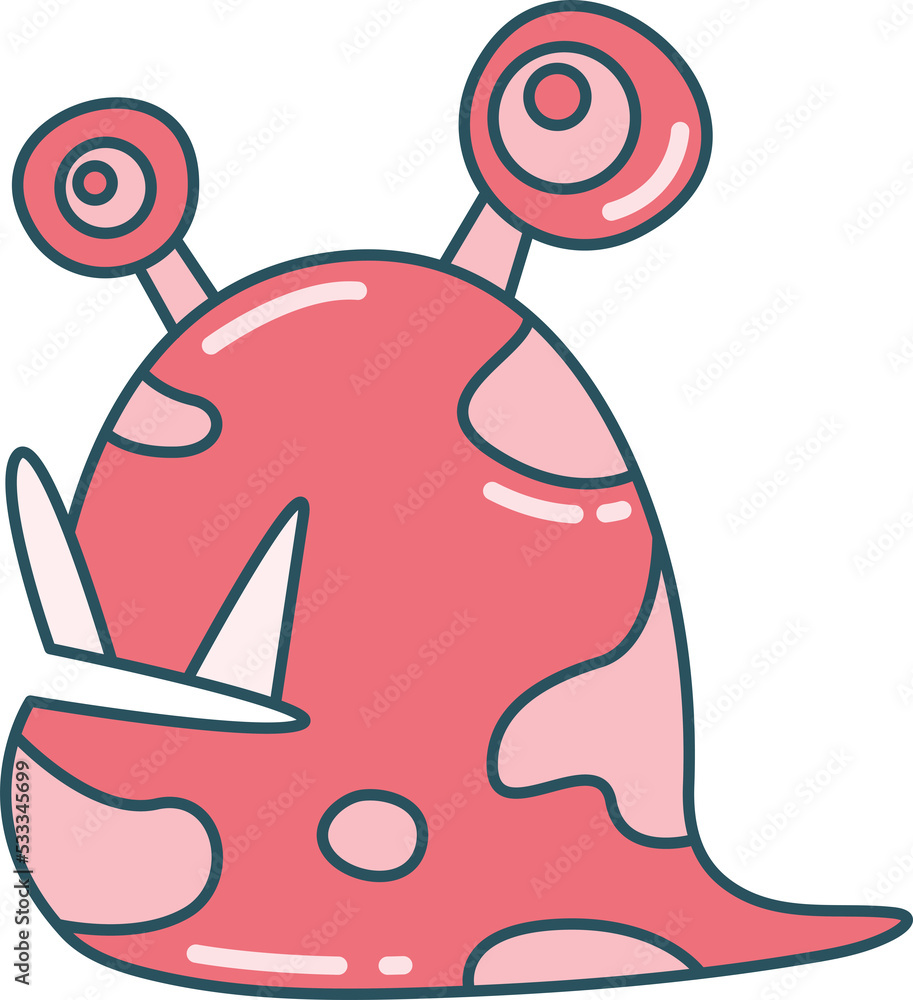 doodle monster character illustration