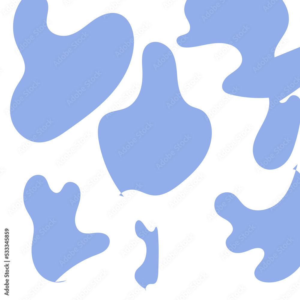 Abstract Shapes Modern Background Pastel Blue Abstract Shapes Modern Background Pastel Blue