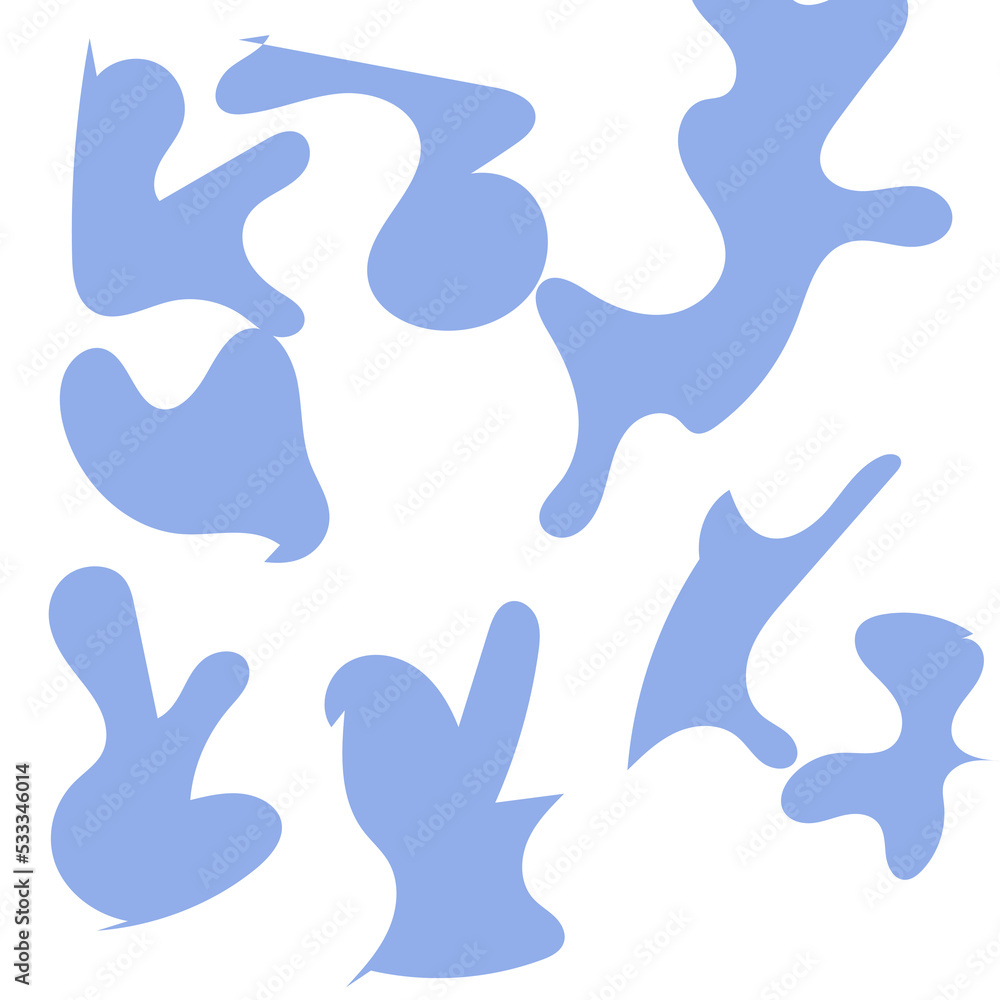 Abstract Shapes Modern Background Pastel Blue Abstract Shapes Modern Background Pastel Blue