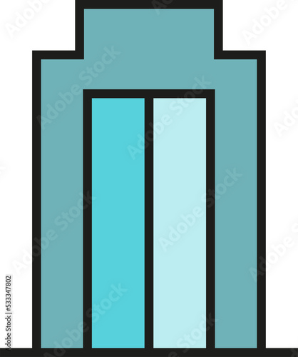 city building icon illustration