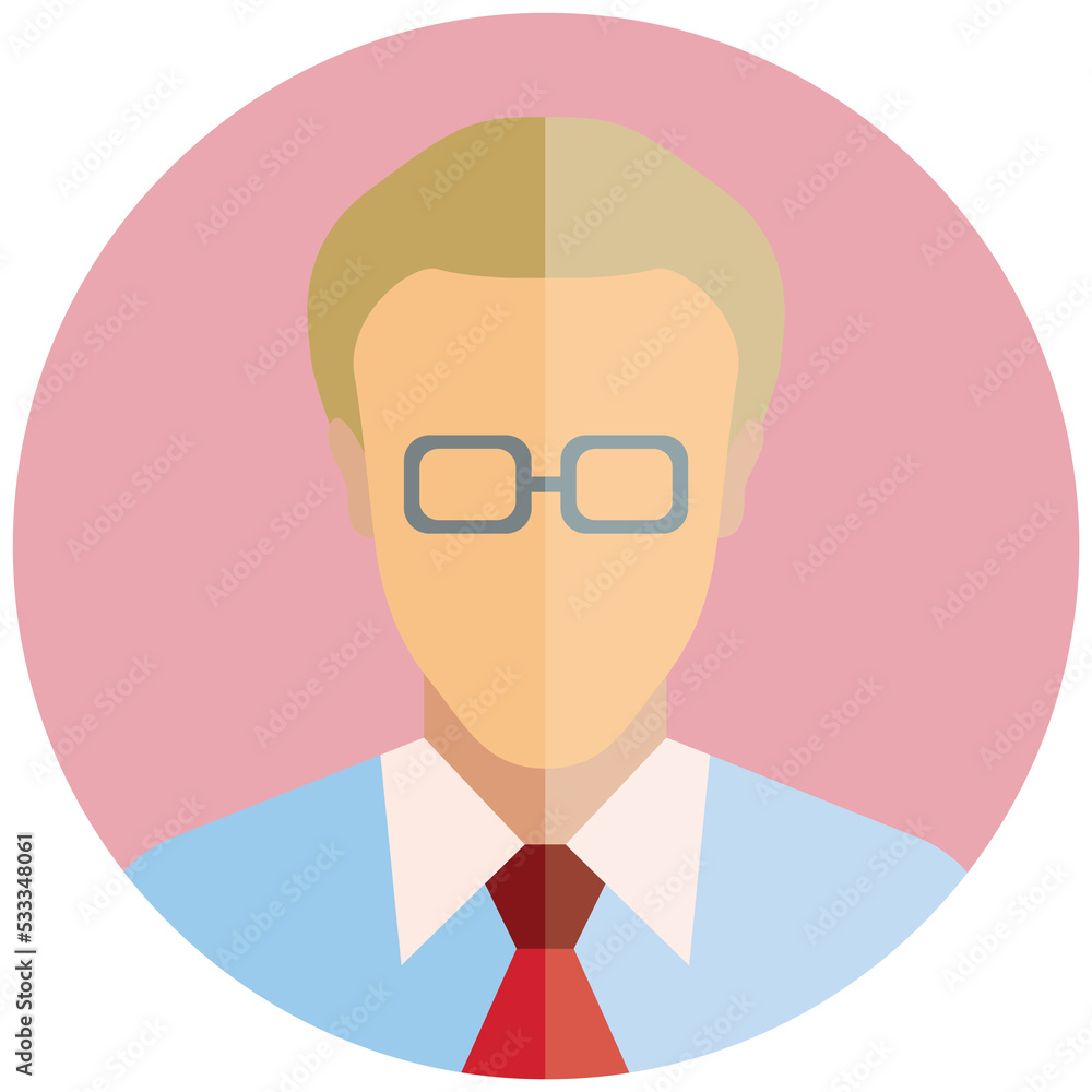 male character avatar circle button illustration male character avatar circle button illustration