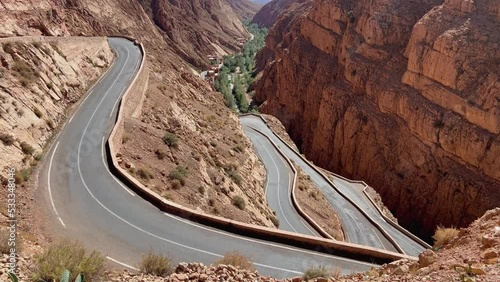 Dades Gorge is a gorge of Dades River in Atlas Mountains in Morocco
