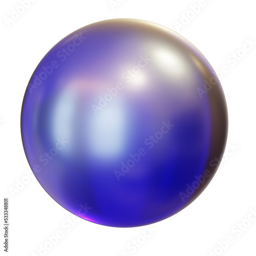 3d futuristic round sphere shape for digital technology background png element. Data security purple gradient figure.