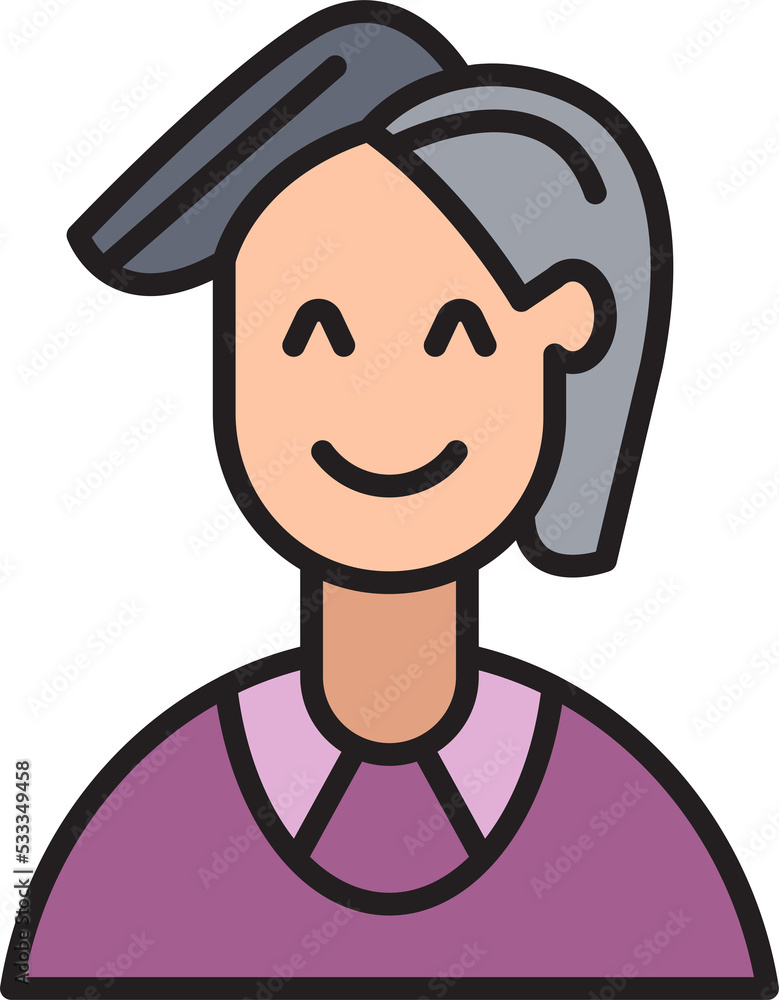 woman character avatar illustration