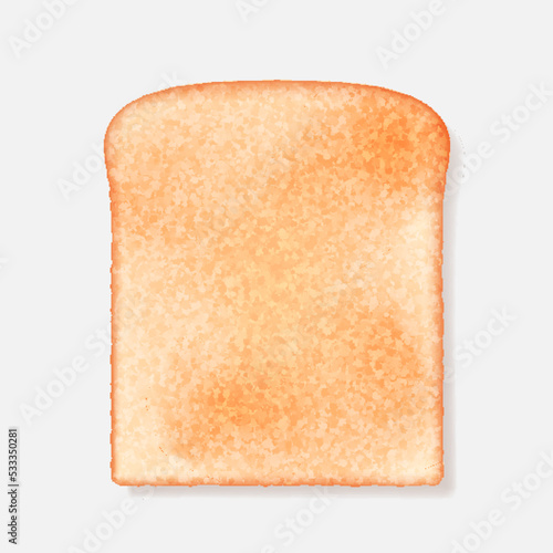 Sliced roasted toast bread. Piece of lightly toasted white bread for breakfast or sandwiches cook
