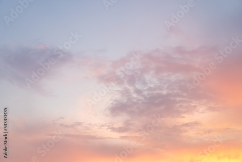 Fototapeta Naklejka Na Ścianę i Meble -  Beautiful dramtic cloudy sky sunset background