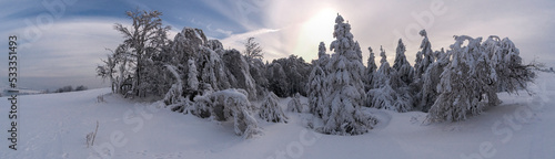 Wallpaper Mural winter in the mountains Torontodigital.ca