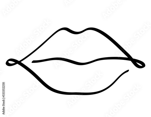 Lips icon, PNG with transparent background