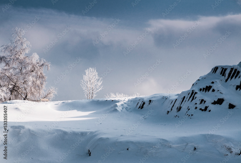 winter in the mountains