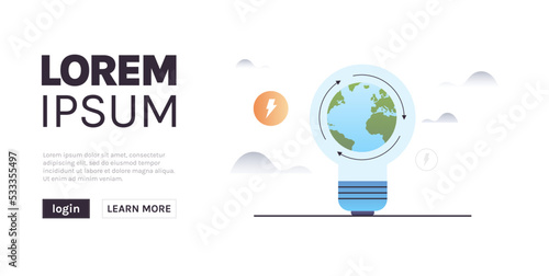 Circular economy and sustainable economic growth strategy, resources reuse, esg green energy industry concept flat vector illustration.