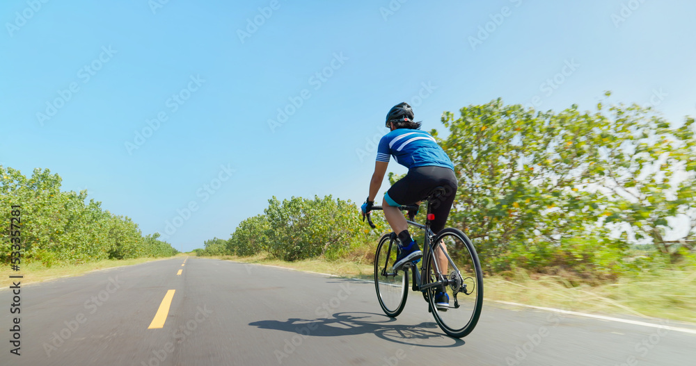 man ride a bike