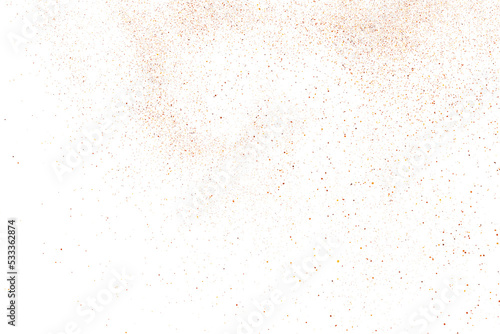 Abstract Sand Explosion Isolated On White Background. Overlay Rusted Effect. Grunge Design Elements. Digitally Generated Image. Vector Illustration, Eps 10