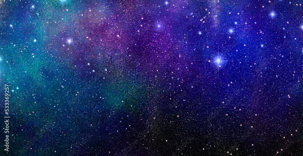 無数の星が輝く 銀河の背景イラスト素材