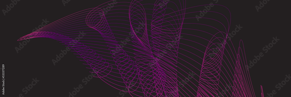 Abstract black background with purple lines Stock Vector | Adobe Stock