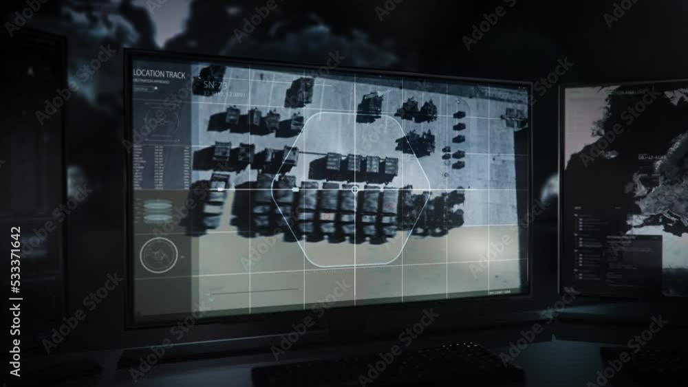 Target Military Base Monitored By Spy Satellite For Warfare ...
