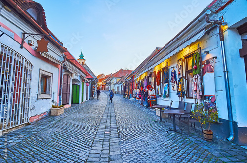 Bogdanyi Street tourist market, Szentendre, Hungary
