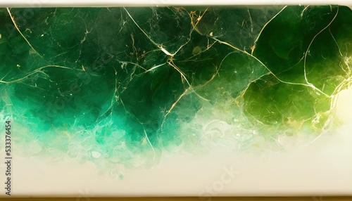 green and gold pattern wallpaper art with yellow light