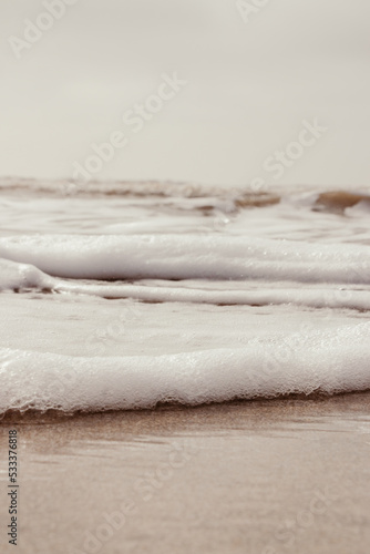 espuma de mar en la orilla de la Playa