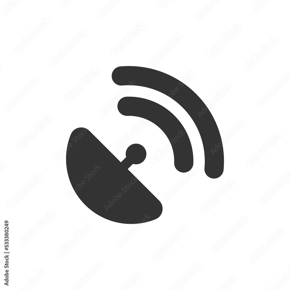 Satellite dish icon. Radar, antenna symbol. TV and internet sign in png flat style. Satellite dish icon. Radar, antenna symbol. TV and internet sign in png flat style.