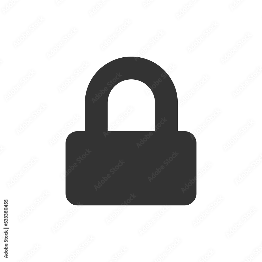 Padlock icon. Lock and unlock web sign. Password, privacy, safety symbol in png flat style. Padlock icon. Lock and unlock web sign. Password, privacy, safety symbol in png flat style.