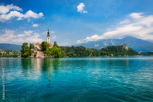 Bled Island in Lake Bled, Slovenia © Rolf