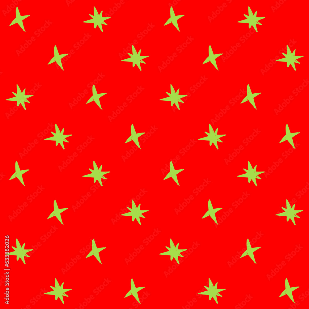 Hand Drawn Christmas Star Seamless Pattern Hand Drawn Christmas Star Seamless Pattern