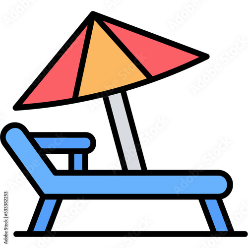 Beach Chair Icon