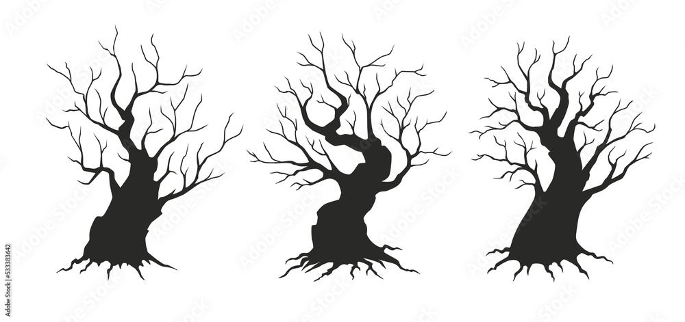 Vector Halloween Trees Vector Halloween Trees